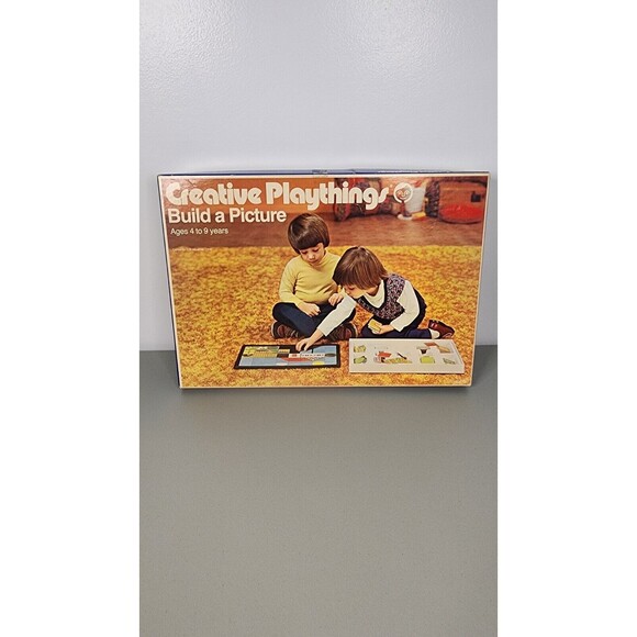 Creative Playthings Build A Picture Vintage 1972 Made In West Germany Complete! - Picture 1 of 12